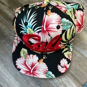Floral Cali SnapBack Cap-brand new!